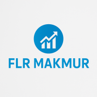 Logo aplikasi GoPay style berwarna biru dengan latar belakang gradien biru cerah